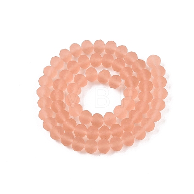 Transparent Glass Beads Strands X-EGLA-A044-T8mm-MD21-1