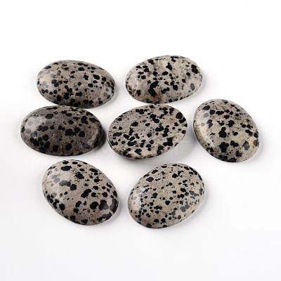 Oval Natural Dalmatian Jasper Cabochons G-I171-30x40mm-03-1