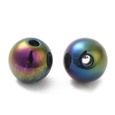 Iridescent Opaque Resin Beads RESI-Z015-01B-02-1