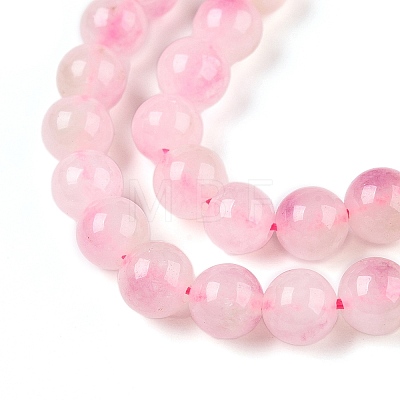 Dyed Natural White Jade Beads Strands G-T138-6mm-210-20-1