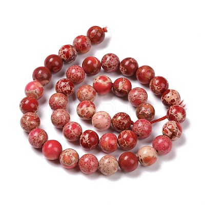 Synthetic Imperial Jasper Beads Strands G-H014-3-3-1