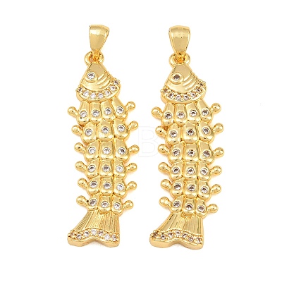 Brass Micro Pave Cubic Zirconia Pendants CU-CBAB3AD-08G-03-1