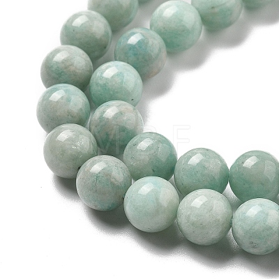 Natural Amazonite Beads Strands G-L618-A01-8mm-1