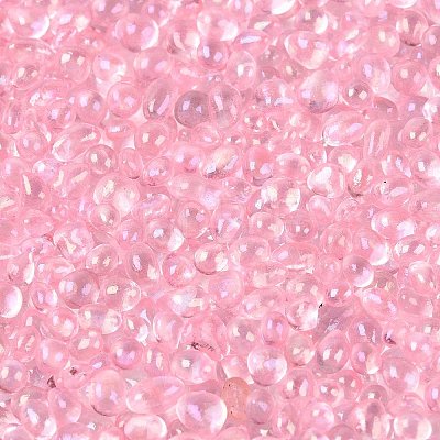 Transparent Electroplate Glass Beads EGLA-Q138-01K-1