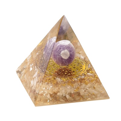 Orgonite Pyramid DJEW-K017-03-1