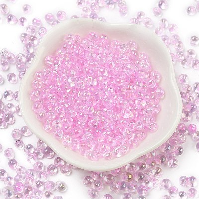 6/0 Inside Colours Glass Seed Beads SEED-A034-03D-1