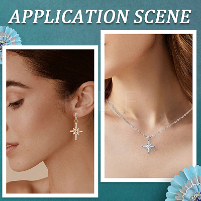 32Pcs 2 Colors Alloy with Rhinestone Pendants FIND-SC0023-34-1