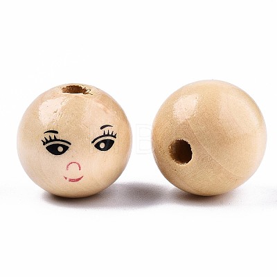 Unfinished Natural Wood Beads LS-X-WOOD-T019-31-A-18mm-1