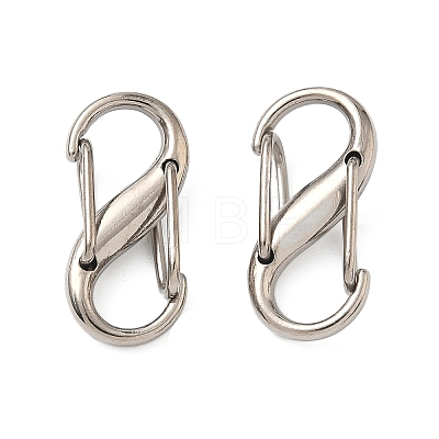 Alloy Double S Snap Hook Spring Keychain Clasps FIND-C084-01P-1