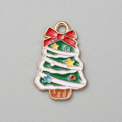 Christmas Alloy Enamel Pendants FIND-CJC0012-140D-1
