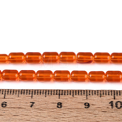 Transparent Glass Beads Strands GLAA-T028-14T-03-1