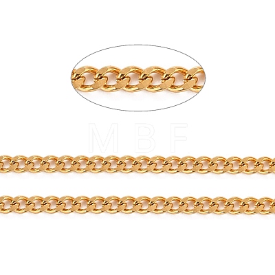 Vacuum Plating 304 Stainless Steel Cuban Link Chains CHS-K016-03A-G-1