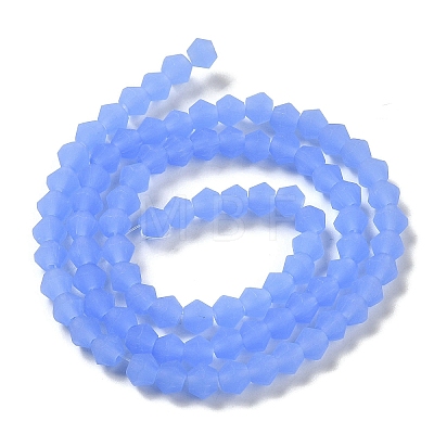 Imitation Jade Frosted Glass Bead Strands X1-GLAA-F029-JM4mm-B04-1