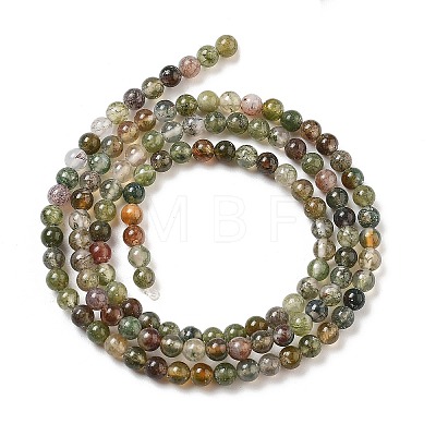 Natural Indian Agate Bead Strands G-A130-3mm-K12-01-1