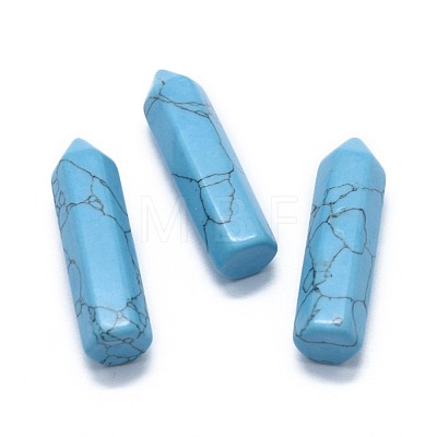 Synthetic Turquoise Pointed Beads G-G795-02-03A-1