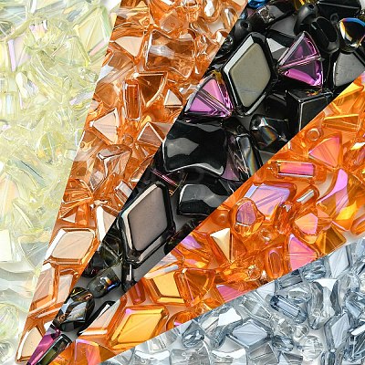 Electroplate Transparent Glass Beads EGLA-YW0003-22A-1