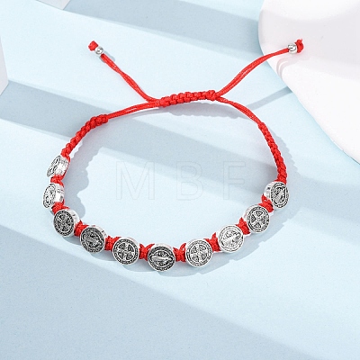Nylon Rope Braided Bracelet for Women BJEW-Z156-03AS-01-1
