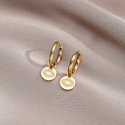 304 Stainless Steel Hoop Earrings WG1DE27-01-1