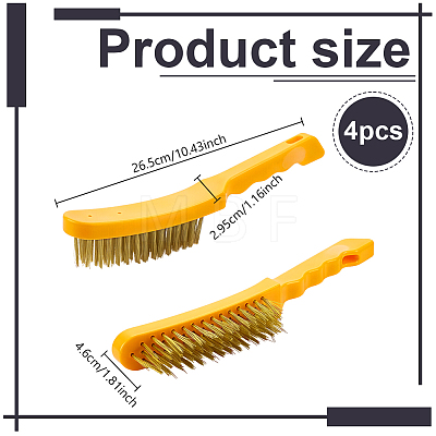 Steel Wire Brush AJEW-WH0643-031B-1
