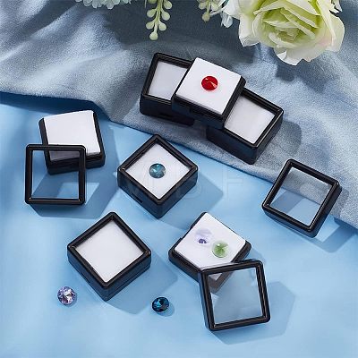 Plastic Loose Diamond Display Boxes CON-WH0087-55A-1