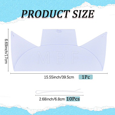 1Pc Cotton Nurse Hat AJEW-CN0007-20A-1