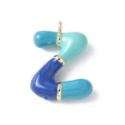 Brass Enamel Pendants KK-E093-03G-Z-01-1