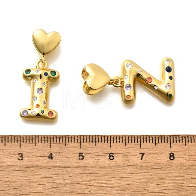 26Pcs Brass Micro Pave Cubic Zirconia Pendants KK-R218-12G-1