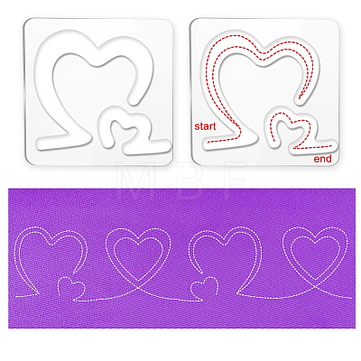 Acrylic Earring Handwork Template TOOL-WH0152-013-1