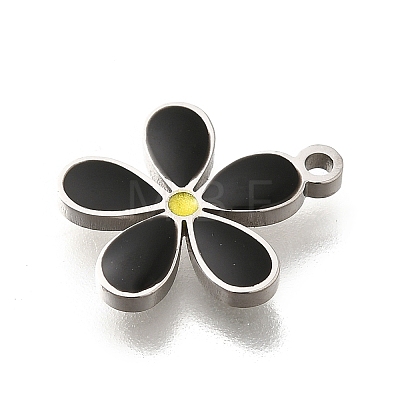 Brass Enamel Charms STAS-Q347-14P-01-1-1