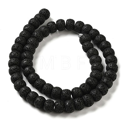 Natural Lava Rock Dyed Beads Strands G-Z036-A01-18-1