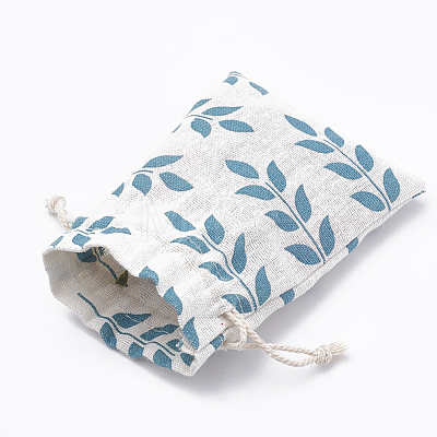 Polycotton(Polyester Cotton) Packing Pouches Drawstring Bags ABAG-T006-A04-1