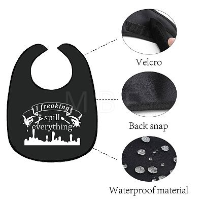 Washable Polyester Canvas Adult Bibs for Eating AJEW-WH0328-008-1