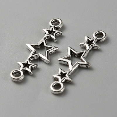 Tibetan Style Zinc Alloy Connector Charms FIND-TAC0011-83-1