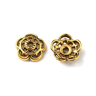 Tibetan Style Alloy Bead Caps FIND-WH0116-07A-AG-1