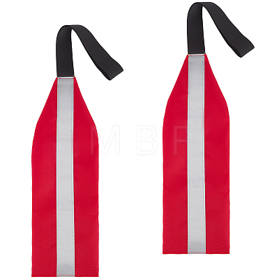 2Pcs Oxford Fabric Reflective Safety Flag for Kayaks AJEW-GF0014-19C-1