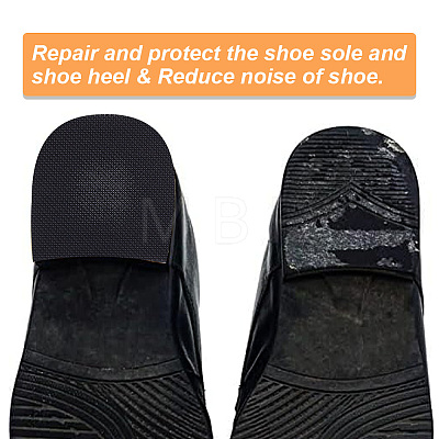 6 Pairs Anti Skid Rubber Shoes Bottom DIY-BC0009-92-1