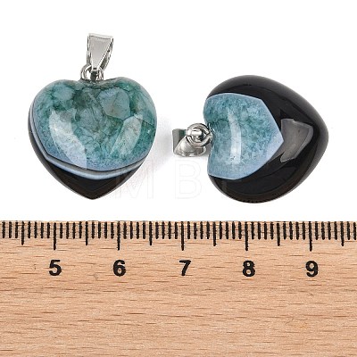 Natural Agate(Dyed & Heated) Pendants GG-K002-03D-1