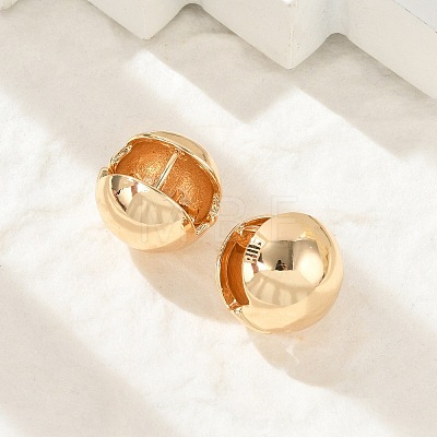 Brass Hoop Earrings for Women EJEW-U041-03G-1