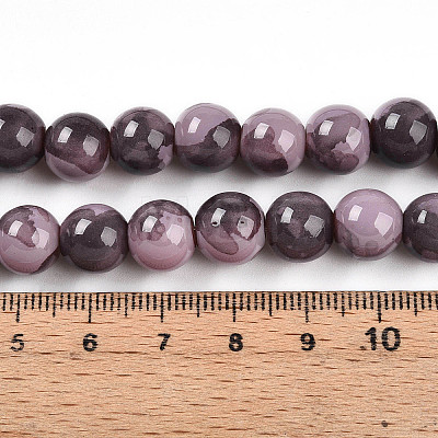 Baking Paint Glass Beads X1-DGLA-N003-10mm-C09-1