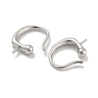 Rhodium Plated 925 Sterling Silver Ear Cuff Findings STER-Q192-28P-1