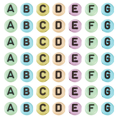 206G 1480Pcs Opaque Acrylic Horizontal Hole Letter Beads SACR-TA0001-65-1
