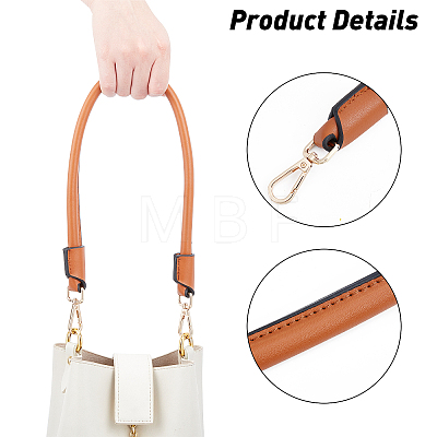 PU Imitation Leather Bag Handles DIY-WH0185-46A-1