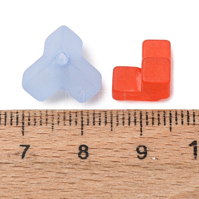 Frosted Transparent Acrylic Beads SACR-T362-01B-1