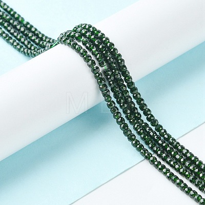Synthetic Green Goldstone Beads Strands G-F748-O03-01-1