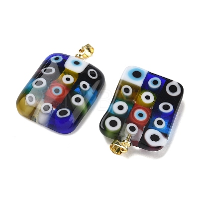 Handmade Lampwork Pendants LAMP-D006-05G-1