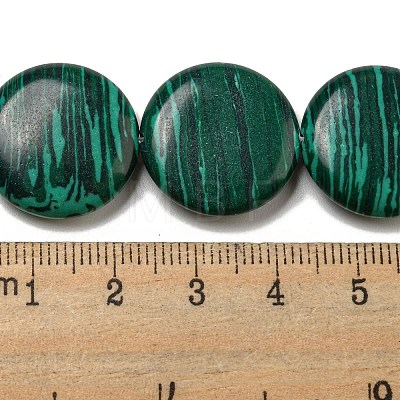 Synthetic Malachite Beads Strands G-B071-E01-02-1