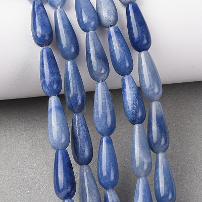 Natural Blue Aventurine(Dyed & Heated) Beads Strands G-H064-D04-01-1