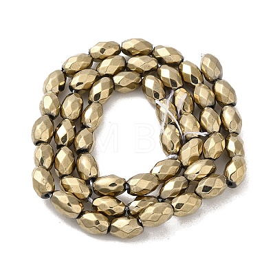 Electroplated Strong Magnetic Synthetic Hematite Beads Strands G-P518-02D-1