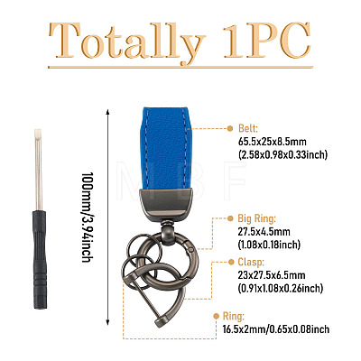 PU Leather Keychains KEYC-TADJ0009-03B-03-1