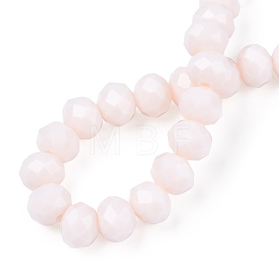 Opaque Solid Color Glass Beads Strands EGLA-A034-P6mm-D33-1